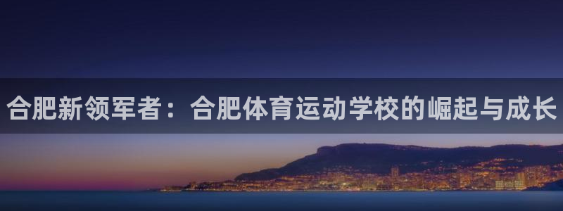 yy易游官方集团官网：合肥新领军者：合肥体育运动学校