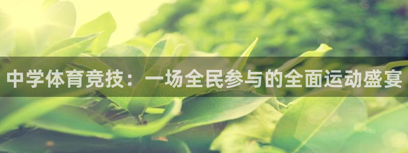 yy易游官网下载招商电话是多少：中学体育竞技：一场全