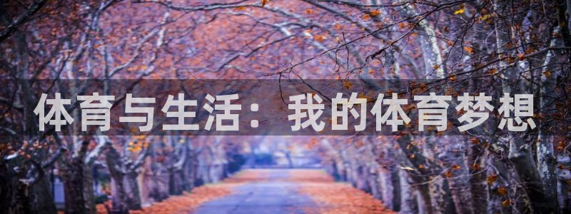 yy易游官网下载娱乐：体育与生活：我的体育梦想