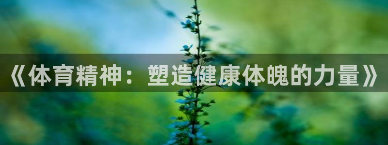 yy易游官网下载软件：《体育精神：塑造健康体魄的力量》